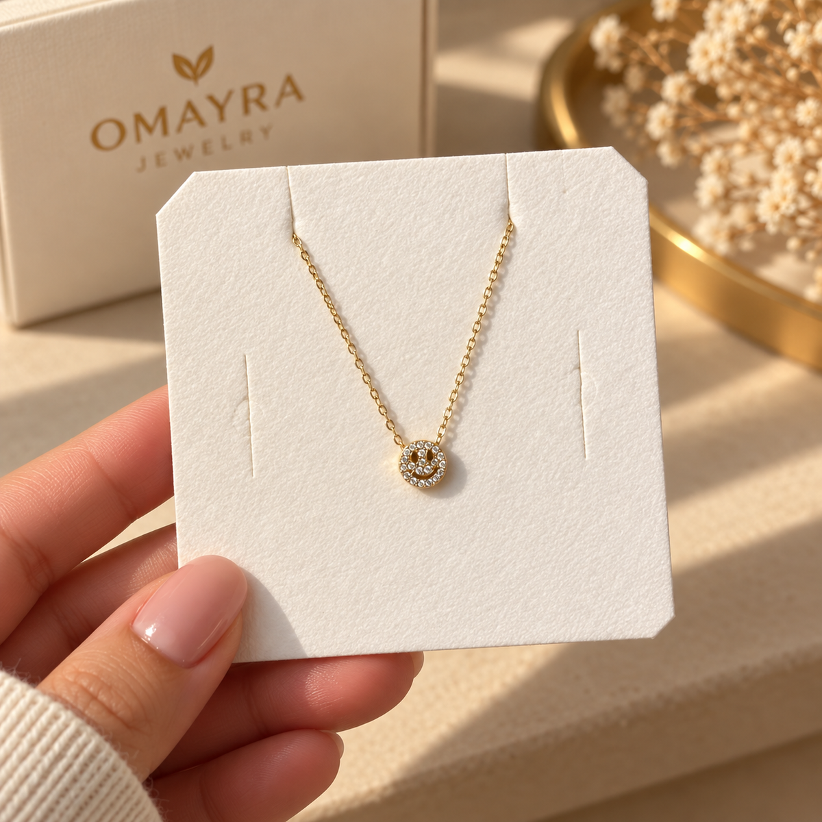 Collier Smiley Cristal