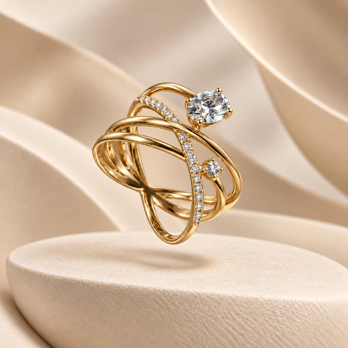 Bague Orbite Précieuse