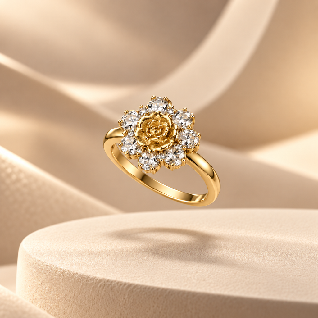 Bague Rose Éternelle