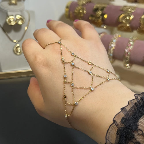 Chaîne de main | Mosaïque de Lumière – OMAYRA Jewelry