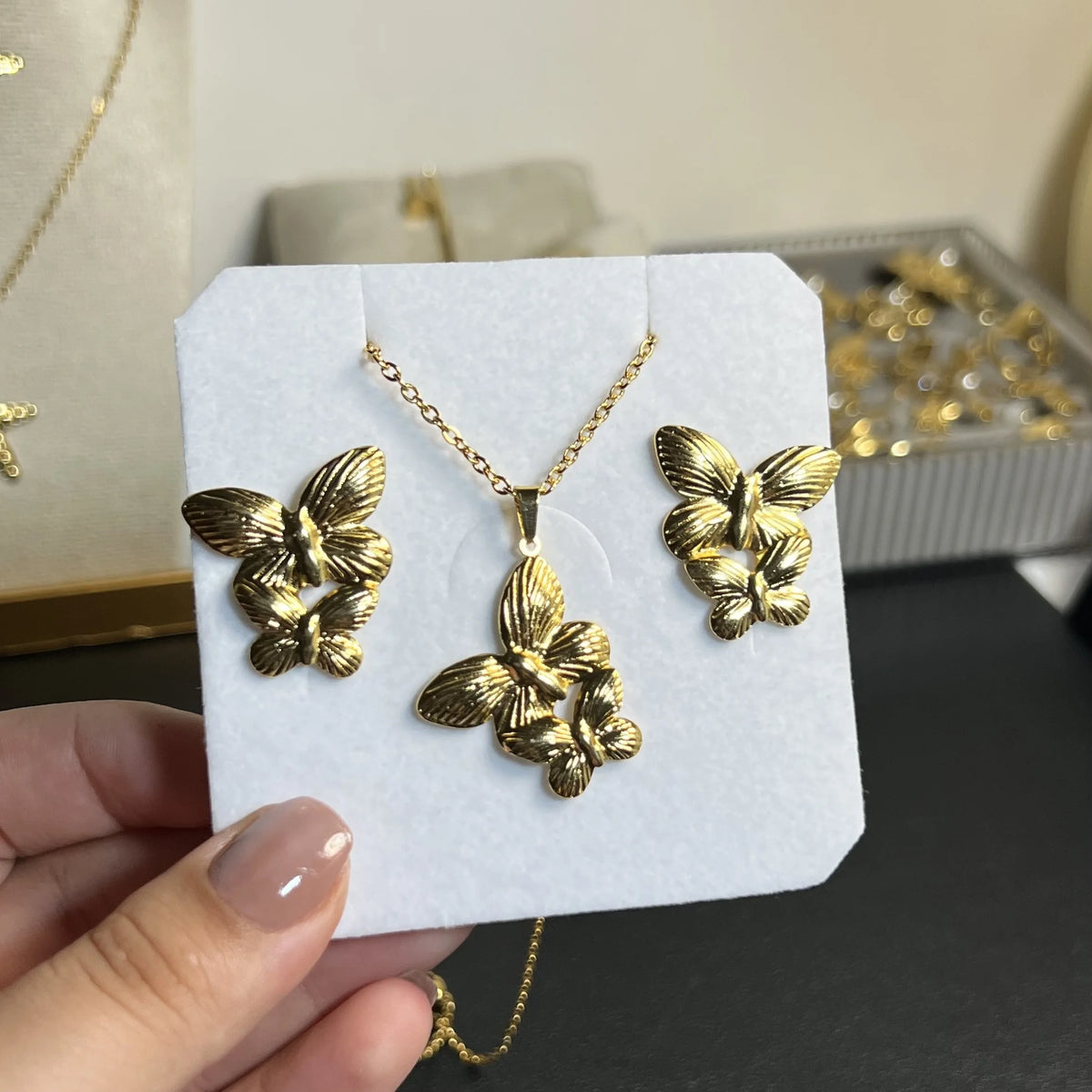 Ensemble Papillon Envolée – OMAYRA Jewelry