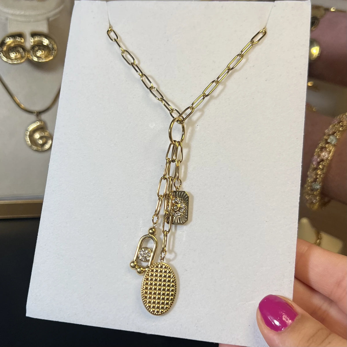 Sautoir Trio Précieux – OMAYRA Jewelry