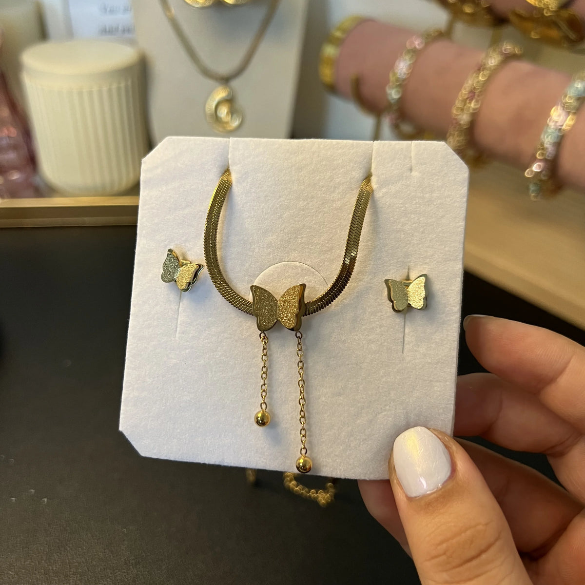 Ensemble papillon 3D – OMAYRA Jewelry