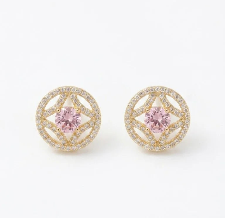 Parure Cristal Rose | 2 Pièces – OMAYRA Jewelry