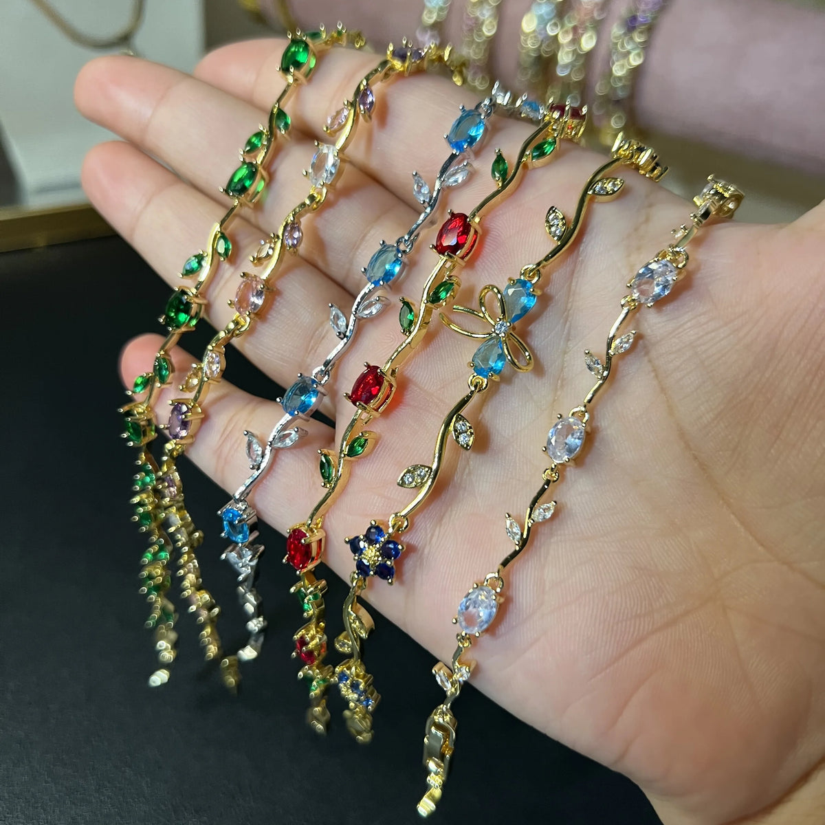 Gourmettes tulipe – OMAYRA Jewelry