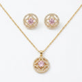 Parure Cristal Rose | 2 Pièces – OMAYRA Jewelry
