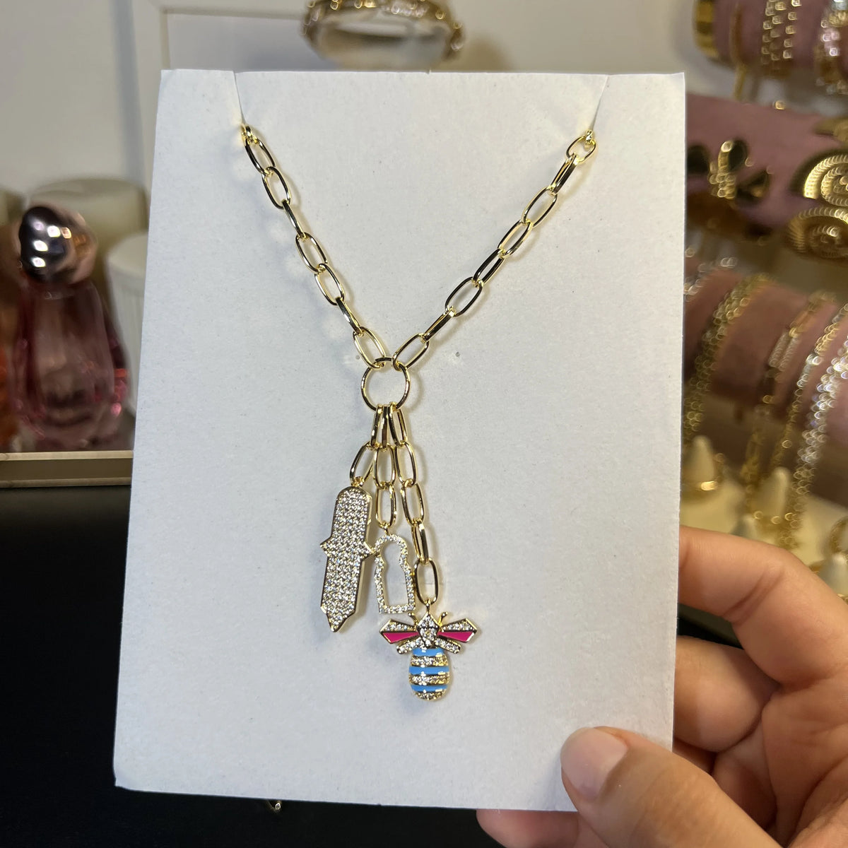 Sautoir Charms Royal – OMAYRA Jewelry