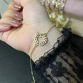 Gourmette Couronne de Lumière Dorée – OMAYRA Jewelry