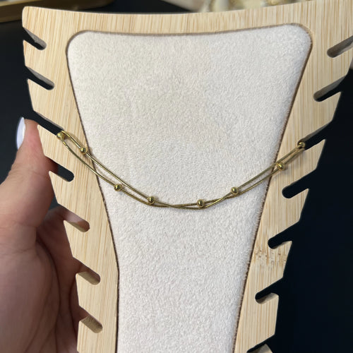 Chaîne de cheville | Double Éclat – OMAYRA Jewelry